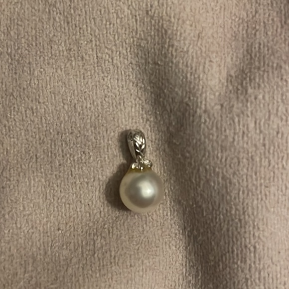 Pearl with setting for a necklace - very good condition - Picture 3 of 4